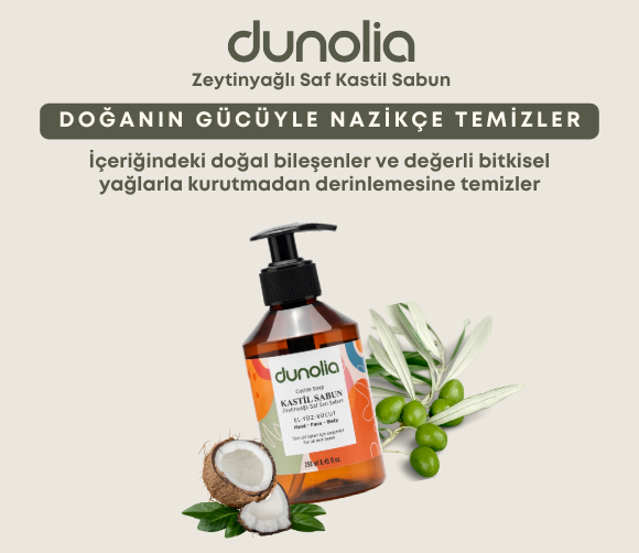 Dunolia Zeytinyağlı Kastil Sıvı Sabun Hassas Ciltler Egzama Kuruluk Nemlendirici Arındırıcı Vegan El Yüz Vücut 250 ml - Görsel 5