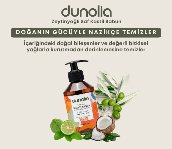 Dunolia Zeytinyağlı Kastil Sıvı Sabun Bergamot Kokulu Hassas Ciltler Egzama Kuruluk Nemlendirici Arındırıcı Vegan El Yüz Vücut 250 ml - Görsel 4